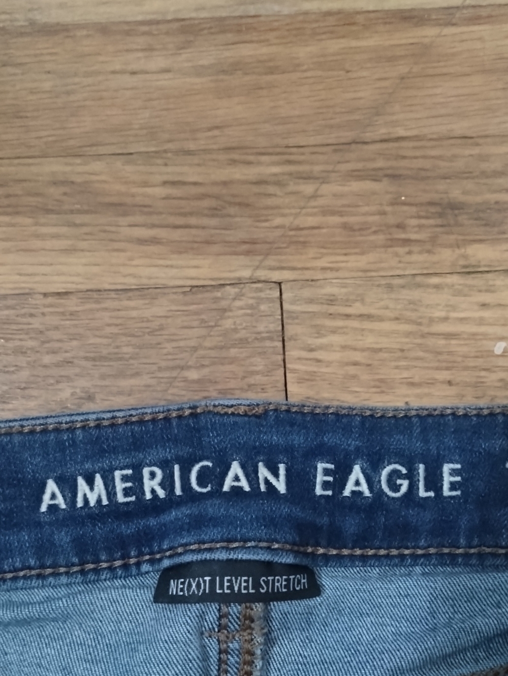 American Eagle Outfitters Women’s Ripped Skinny Jeans - Dark Blue - Picture 3 of 6